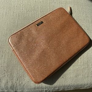 Kate Spade Sparkly Rose Gold Laptop Case